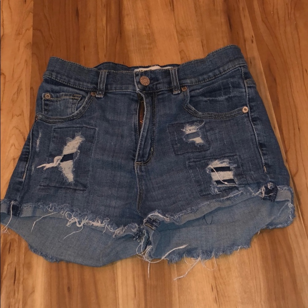 High Waisted Denim Shorts